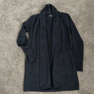 Eddie Bauer long athletic fabric cardigan